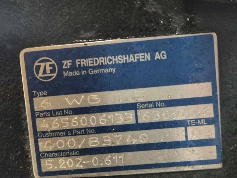 ZF Industrial JCB 6WG115 400/B3740 Gearbox New (Plant) - 变速箱 适用于 建筑机械:图2 ZF Industrial JCB 6WG115 400/B3740 Gearbox New (Plant) - 变速箱 适用于 建筑机械:图2