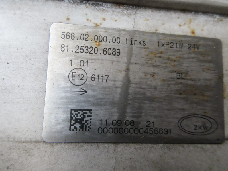DAF 81.25320-6089 MISTLAMP MAN TGA EURO 6 LINKS - 雾灯 适用于 卡车:图5 DAF 81.25320-6089 MISTLAMP MAN TGA EURO 6 LINKS - 雾灯 适用于 卡车:图5