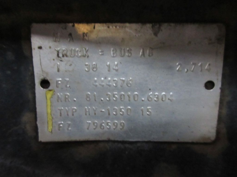 差速器 适用于 卡车 MAN 81.35010-6304 HY-1350 15 RATIO 2,714/ 38/14 MAN TGX TGS EURO 6：图14