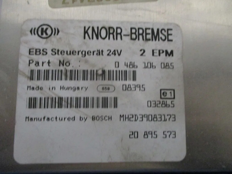 Renault MAGNUM 0 486 106 085 EBS5 REGELEENHEID EURO 5 - 电气系统 适用于 卡车:图2 Renault MAGNUM 0 486 106 085 EBS5 REGELEENHEID EURO 5 - 电气系统 适用于 卡车:图2