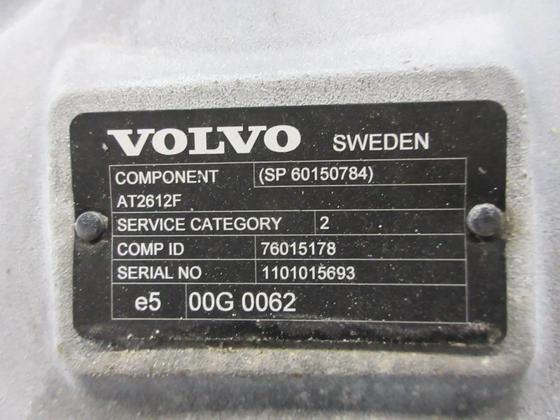 Volvo 60150784 AT2612F TRANSMISSIE VOLVO FH FM FMX EURO 6 - 变速箱 适用于 卡车:图5 Volvo 60150784 AT2612F TRANSMISSIE VOLVO FH FM FMX EURO 6 - 变速箱 适用于 卡车:图5