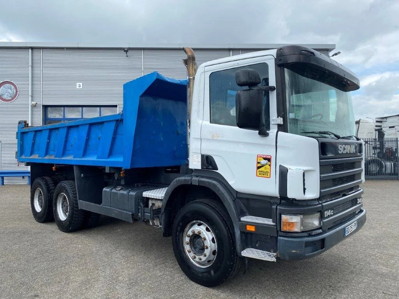 Scania 114-340 / 6X4 / 2 SIDE TIPPER / BIG AXLE / FULL-STEEL / DRUM BRAKES / MANUAL / 1999 - 翻斗车:图4 Scania 114-340 / 6X4 / 2 SIDE TIPPER / BIG AXLE / FULL-STEEL / DRUM BRAKES / MANUAL / 1999 - 翻斗车:图4