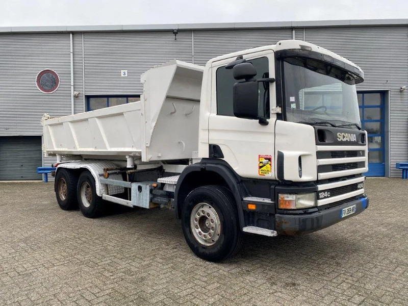 Scania 124-400 / 6X4 / RETARDER / BIG AXLE / FULL STEEL / 2SIDE TIPPER / OLD TACHO / AIRCO / MANUAL / EURO-2 / 2000 - 翻斗车:图5 Scania 124-400 / 6X4 / RETARDER / BIG AXLE / FULL STEEL / 2SIDE TIPPER / OLD TACHO / AIRCO / MANUAL / EURO-2 / 2000 - 翻斗车:图5