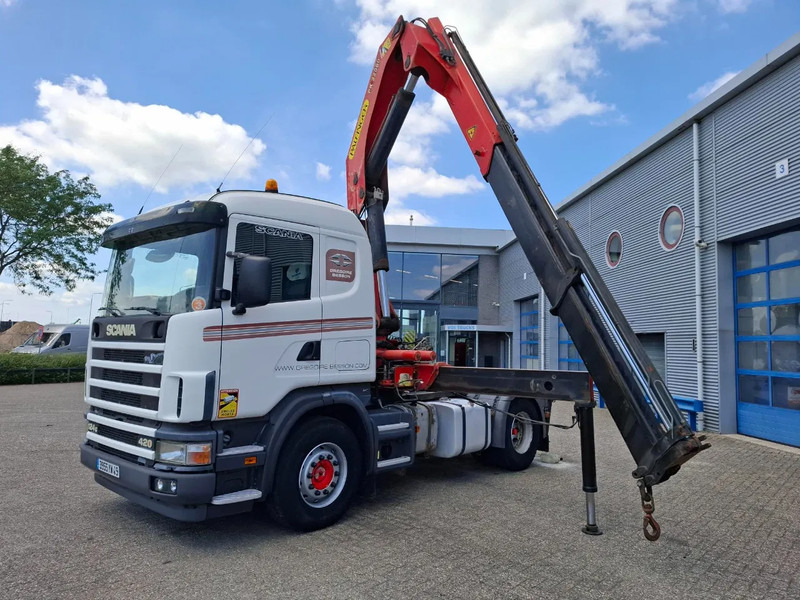 Scania 124G-420 / RETARDER / PALFINGER PK32080 / DOUBLE TANK / AIRCO / GOOD CONDITION / MANUAL / EURO-3 / 2004 - 起重车:图1 Scania 124G-420 / RETARDER / PALFINGER PK32080 / DOUBLE TANK / AIRCO / GOOD CONDITION / MANUAL / EURO-3 / 2004 - 起重车:图1