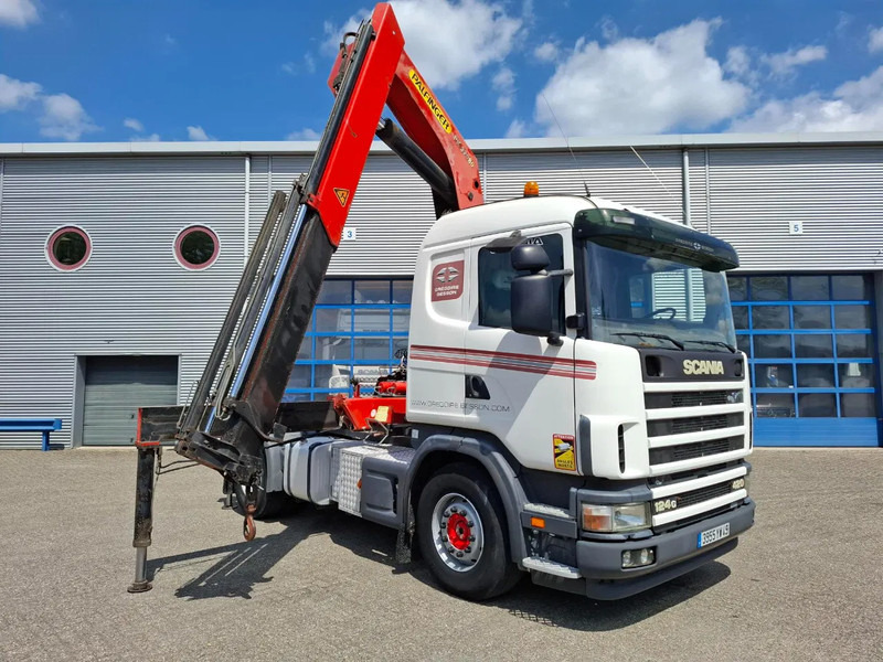 Scania 124G-420 / RETARDER / PALFINGER PK32080 / DOUBLE TANK / AIRCO / GOOD CONDITION / MANUAL / EURO-3 / 2004 - 起重车:图3 Scania 124G-420 / RETARDER / PALFINGER PK32080 / DOUBLE TANK / AIRCO / GOOD CONDITION / MANUAL / EURO-3 / 2004 - 起重车:图3