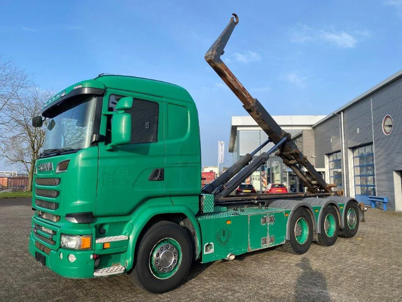 Scania R520 V8 / 8X4 / BIG AXLE / AJK HOOKLIFT 30TON / LIFT+LENKACHSE / NAVI / LEATHER / FULL-AIR / AUTOMATIC / EURO-6 / 2015 - 吊钩升降车:图1 Scania R520 V8 / 8X4 / BIG AXLE / AJK HOOKLIFT 30TON / LIFT+LENKACHSE / NAVI / LEATHER / FULL-AIR / AUTOMATIC / EURO-6 / 2015 - 吊钩升降车:图1