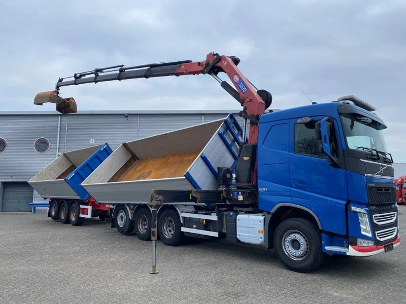 Volvo FH4-500 / HMF 3220K-RC / REMOTE / ROTATOR / 3SIDE TIPPER / DYNAMIC STEERING / ONLY:302623 KM / AUTOMATIC / EURO-6 / 2017 - 起重车:图4 Volvo FH4-500 / HMF 3220K-RC / REMOTE / ROTATOR / 3SIDE TIPPER / DYNAMIC STEERING / ONLY:302623 KM / AUTOMATIC / EURO-6 / 2017 - 起重车:图4