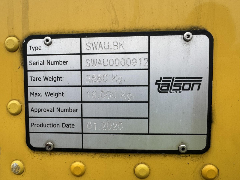 Talson SWAU.BK BDF Wechselbrücke, Wissellaadbak, Swap body - 可拆卸车身 - 厢式:图5 Talson SWAU.BK BDF Wechselbrücke, Wissellaadbak, Swap body - 可拆卸车身 - 厢式:图5