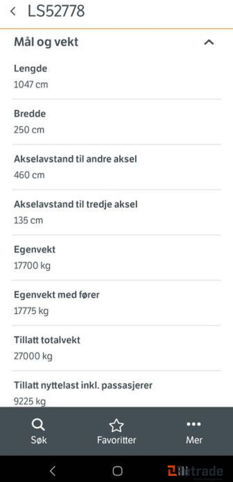 1999 modell MAN 26.414 6x2 kranbil - 栏板式/ 平板卡车, 起重车:图5 1999 modell MAN 26.414 6x2 kranbil - 栏板式/ 平板卡车, 起重车:图5
