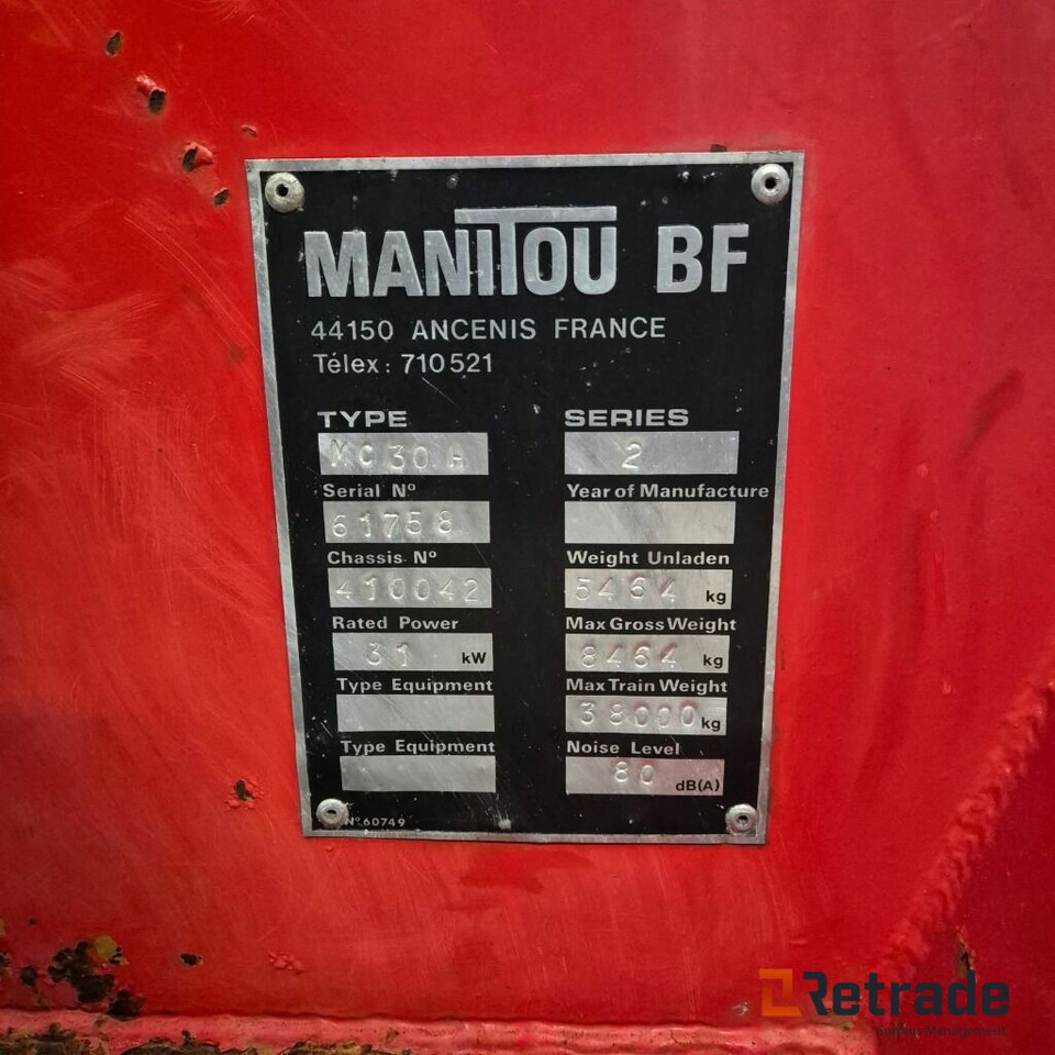 Gaffeltruck MANITOU MC 30 - 工业设备:图5 Gaffeltruck MANITOU MC 30 - 工业设备:图5