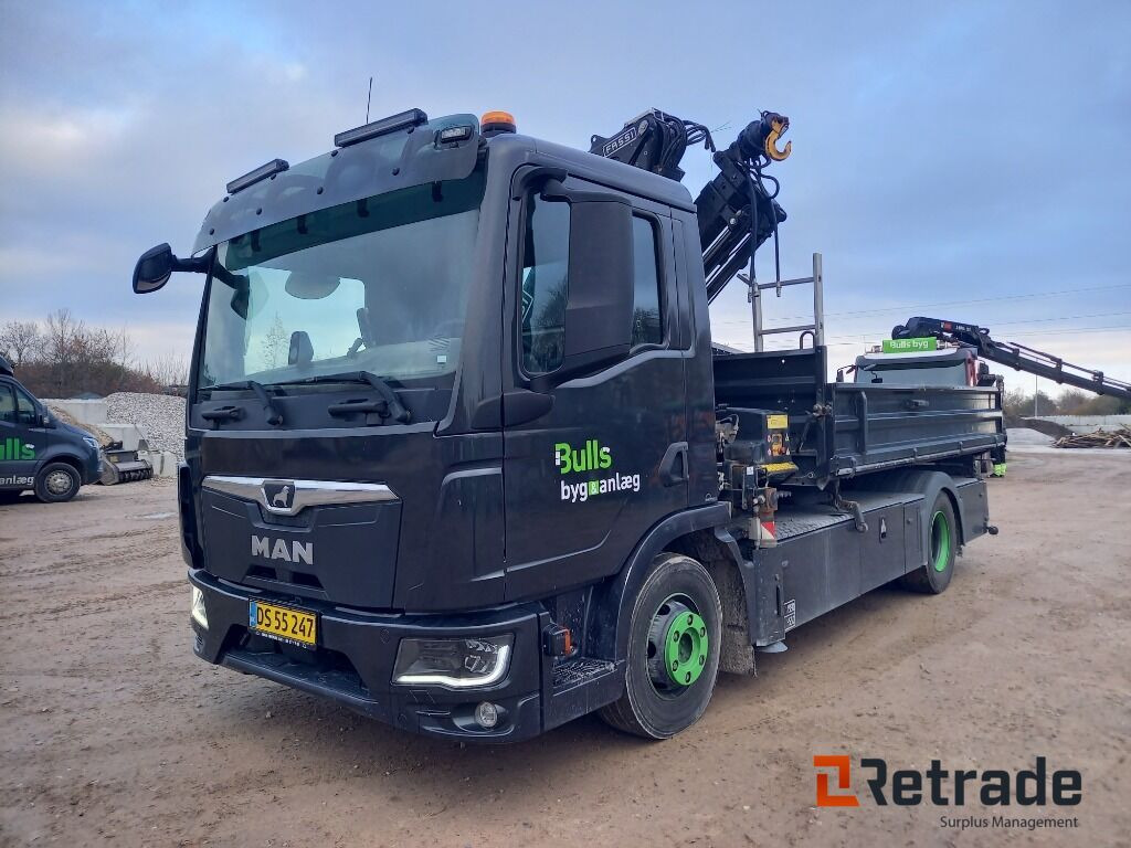 MAN TGL 12. 4X2 BL med Fassi kran - 栏板式/ 平板卡车, 起重车:图1 MAN TGL 12. 4X2 BL med Fassi kran - 栏板式/ 平板卡车, 起重车:图1