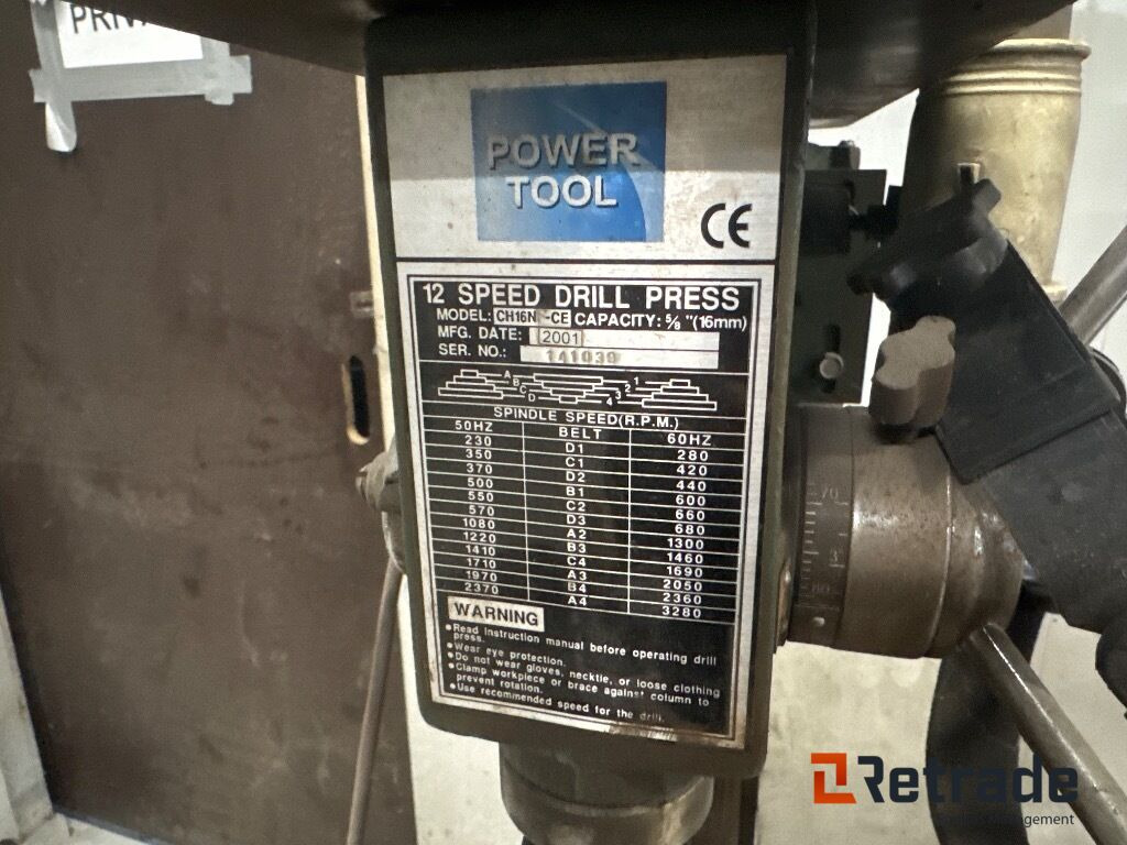 Søjleboremaskine Powertool Ch16n - 台钻:图4 Søjleboremaskine Powertool Ch16n - 台钻:图4