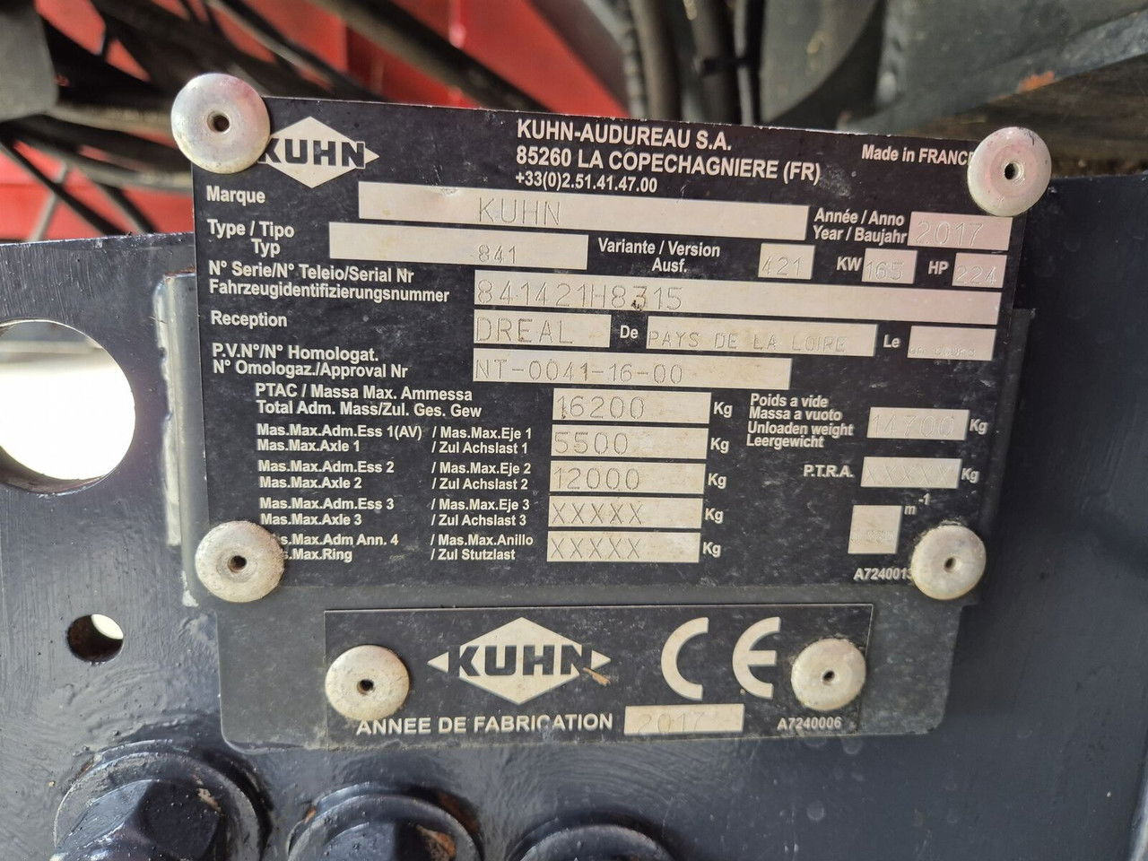 饲料搅拌车 Kuhn SPW 22 / LOW MTH / 1 Owner / Works Great：图25