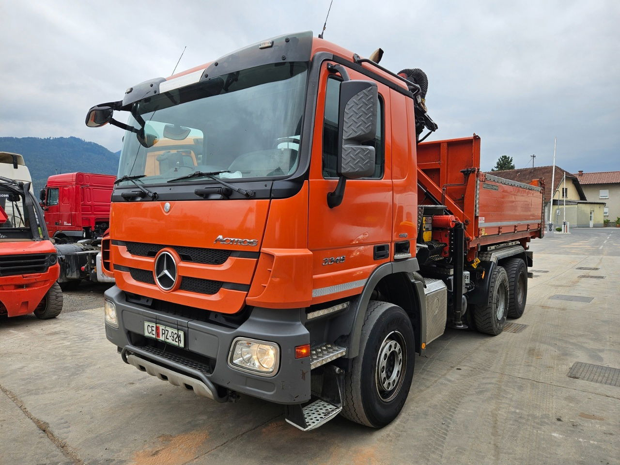Mercedes-Benz Actros 3346 K palfinger PK 18002 - bordmatic - meiller tipper - EPS 3 pedals - 翻斗车:图1 Mercedes-Benz Actros 3346 K palfinger PK 18002 - bordmatic - meiller tipper - EPS 3 pedals - 翻斗车:图1