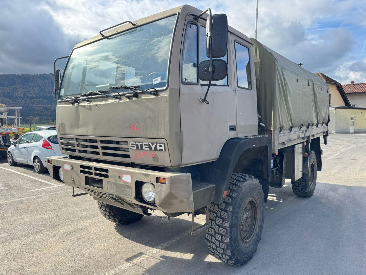 Steyr 12M18 4X4 stake body -  truck - 侧帘卡车:图1 Steyr 12M18 4X4 stake body -  truck - 侧帘卡车:图1