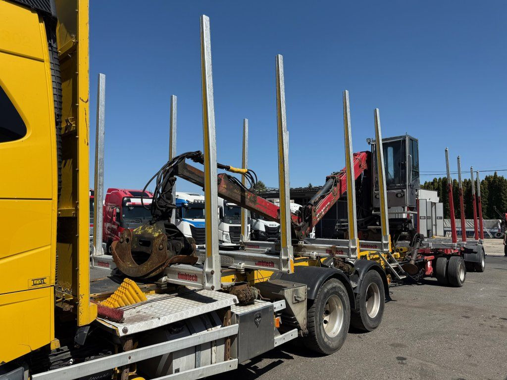 Volvo FH 16 750 6x4 + Fliegl - 木材运输车, 起重车:图4 Volvo FH 16 750 6x4 + Fliegl - 木材运输车, 起重车:图4