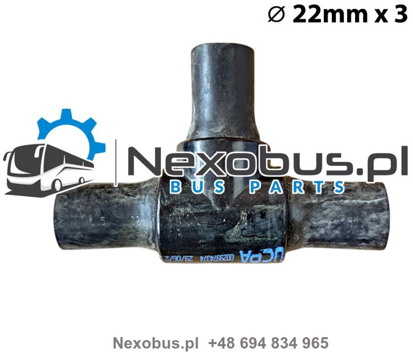 Trójnik układu ogrzewania 3x fi22mm Setra 5.. Mercedes Tourismo Euro 6 - 暖通系统 适用于 巴士:图1 Trójnik układu ogrzewania 3x fi22mm Setra 5.. Mercedes Tourismo Euro 6 - 暖通系统 适用于 巴士:图1