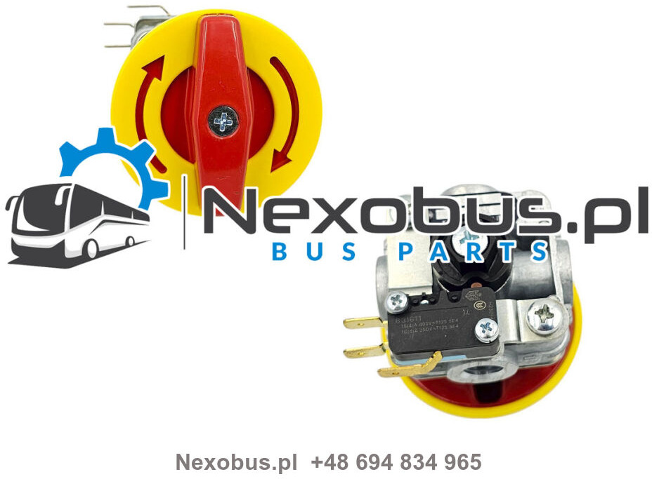 Zawór awaryjny drzwi Mercedes O350 Tourismo Setra 4.. M12x1,5 z elektryką - 车门及其零件:图1 Zawór awaryjny drzwi Mercedes O350 Tourismo Setra 4.. M12x1,5 z elektryką - 车门及其零件:图1