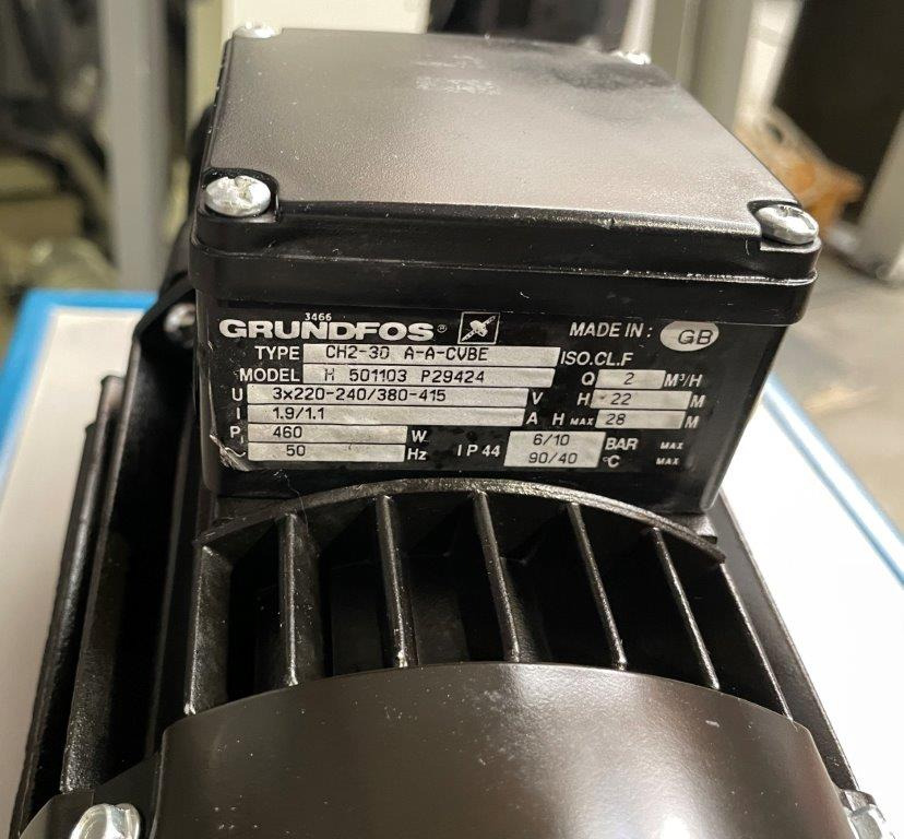 Horizontal multistage end-suction pump Grundfos CH2-30 A-A-CVBE - 工业设备:图2 Horizontal multistage end-suction pump Grundfos CH2-30 A-A-CVBE - 工业设备:图2