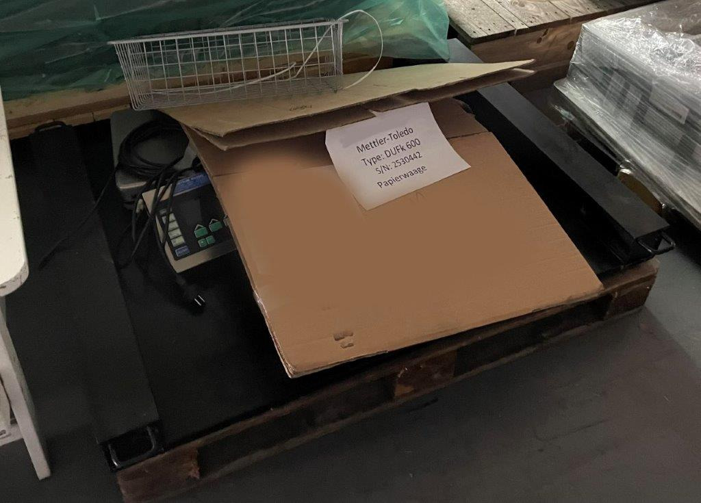 Mettler Toledo DUFK 600 sheet scale with reference scale - 切纸机:图3 Mettler Toledo DUFK 600 sheet scale with reference scale - 切纸机:图3