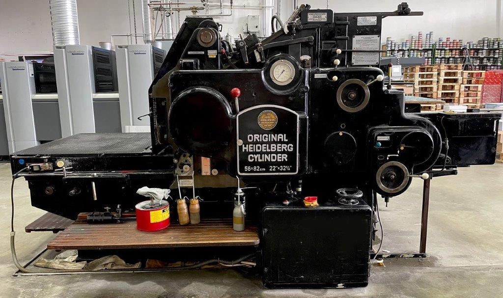 Original Heidelberg Zylinder OHZ SBB size 56 x 82 cm only for die cutting - 书籍装订机:图1 Original Heidelberg Zylinder OHZ SBB size 56 x 82 cm only for die cutting - 书籍装订机:图1