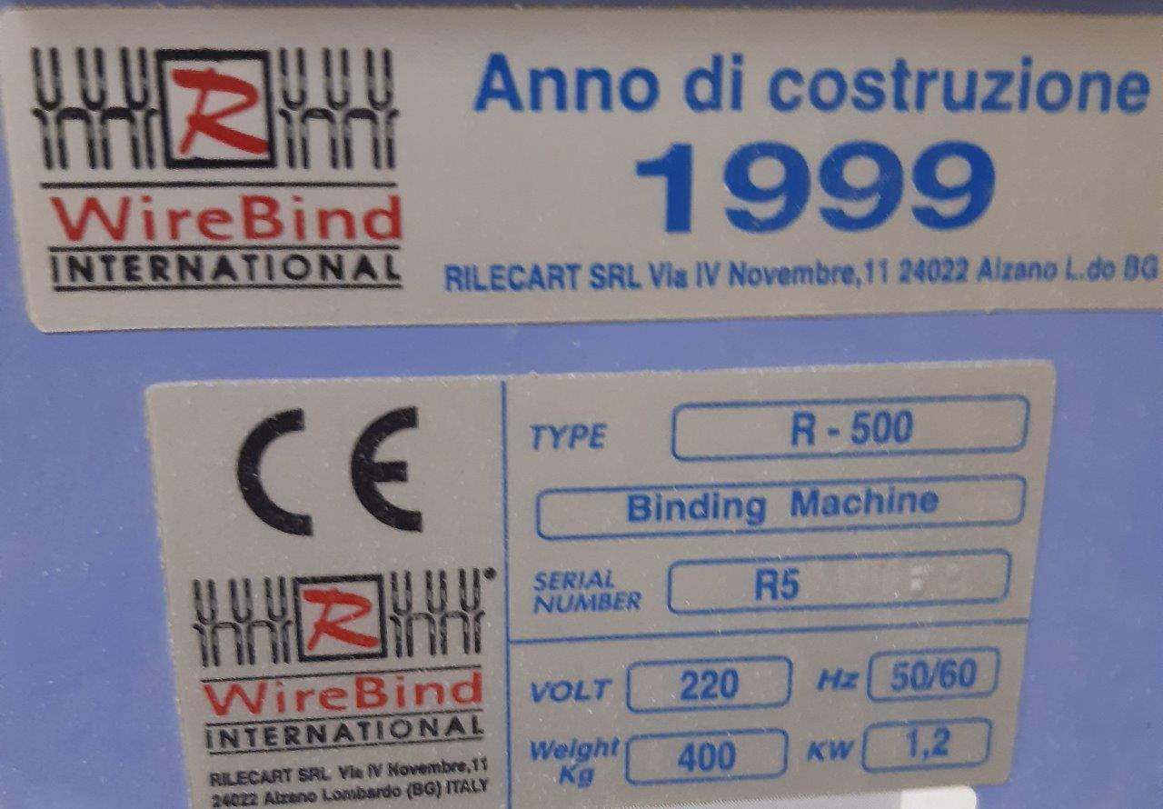 Ring binder and calendar binding machine Rilecart R-500 - 书籍装订机:图3 Ring binder and calendar binding machine Rilecart R-500 - 书籍装订机:图3