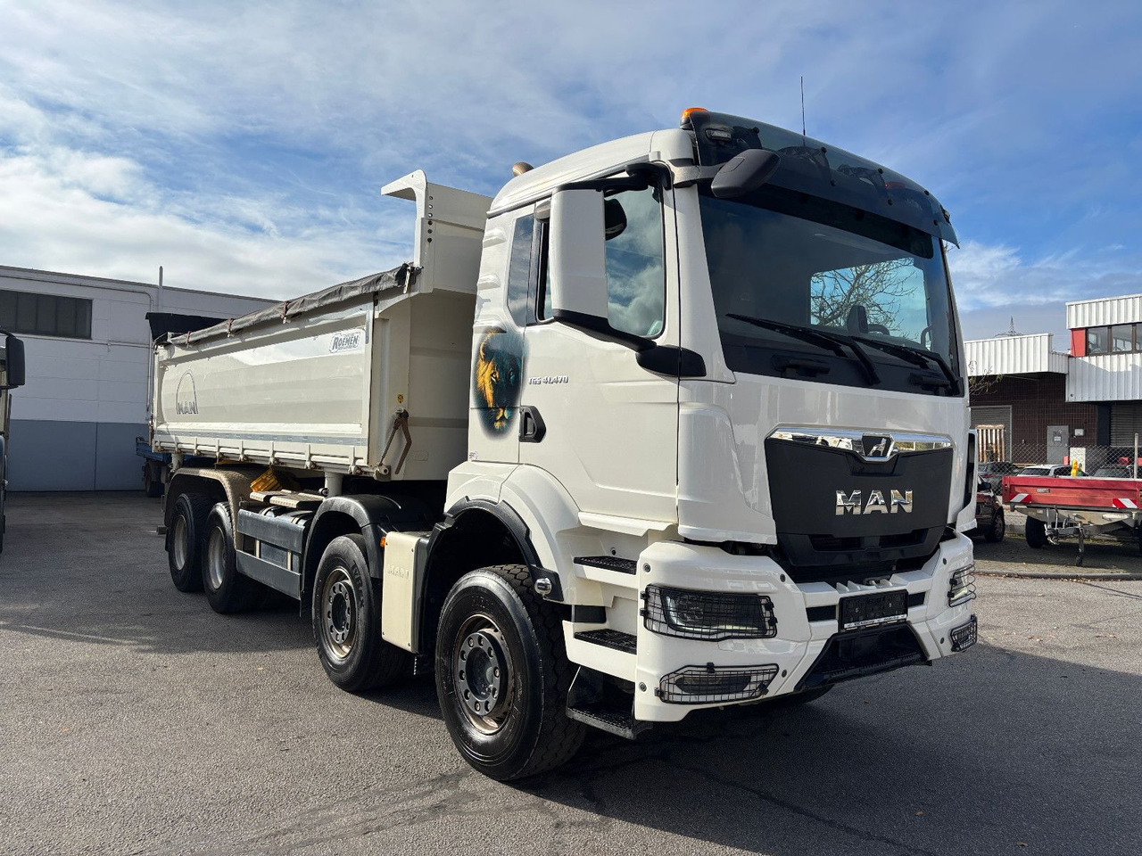 MAN TGS 41.470 8x4/Pritarder/16m³ - 翻斗车:图5 MAN TGS 41.470 8x4/Pritarder/16m³ - 翻斗车:图5