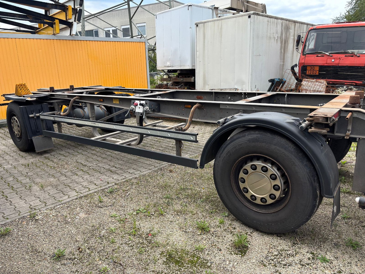 Schmitz Cargobull AWF 18 Containeraufbau/VERZINKT/Scheibe - 集装箱运输车/ 可拆卸车身的拖车:图2 Schmitz Cargobull AWF 18 Containeraufbau/VERZINKT/Scheibe - 集装箱运输车/ 可拆卸车身的拖车:图2