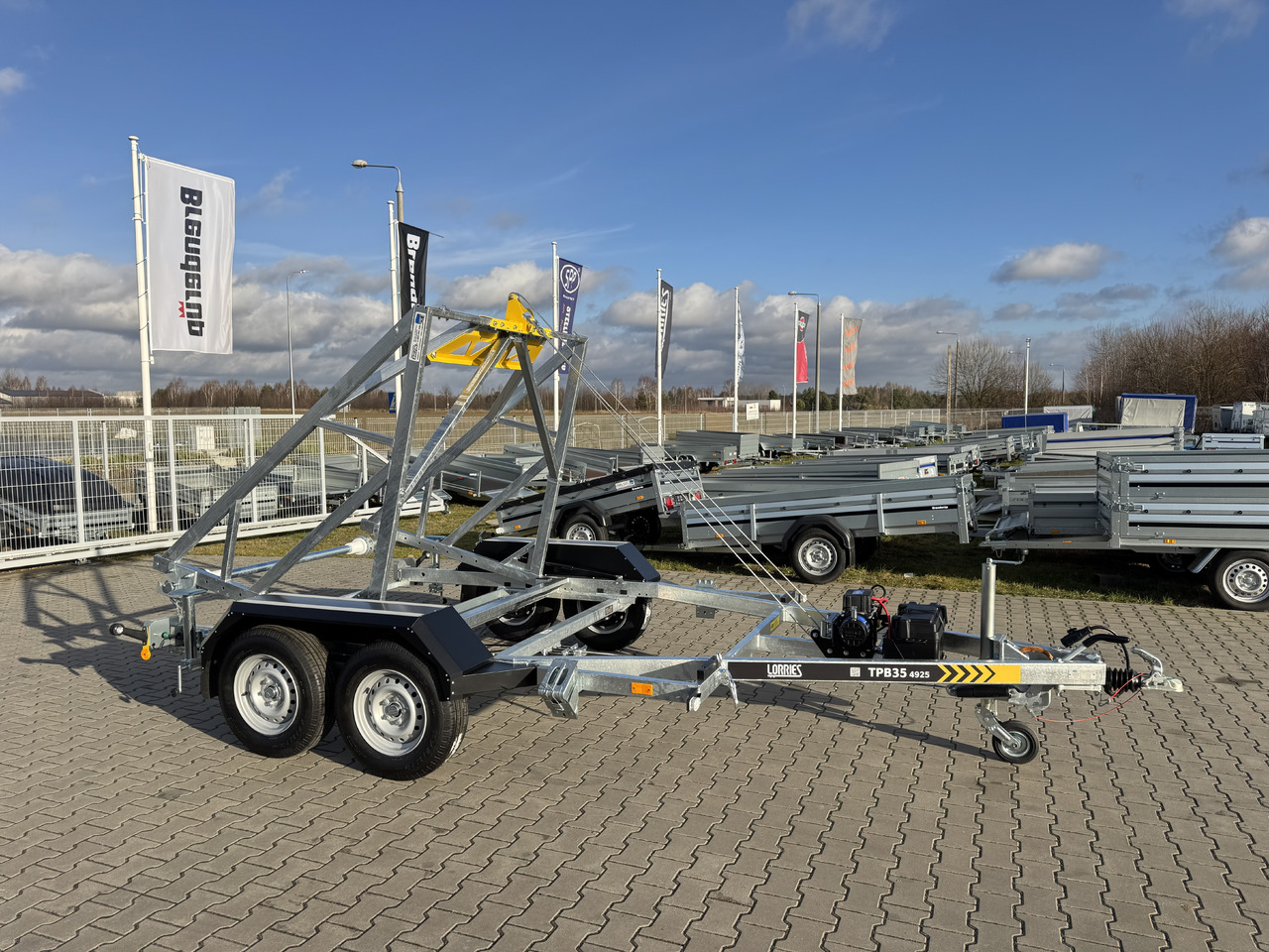 新的 电缆拖车 LORRIES TPB35-4925 + wciągarka elektryczna | 3500kg：图6