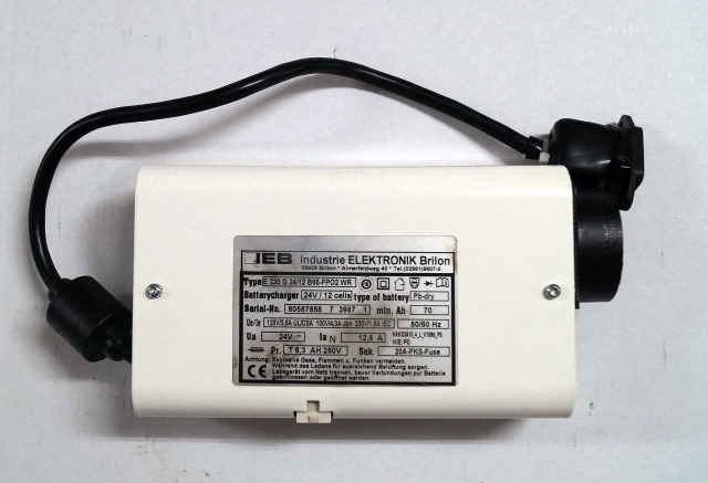 IEB 90587858 | IEB charger EFG 230 G 24/12 B65-FP02 WR 24V12,6A 220V 50/60Hz fro - 电池 适用于 材料装卸设备:图1 IEB 90587858 | IEB charger EFG 230 G 24/12 B65-FP02 WR 24V12,6A 220V 50/60Hz fro - 电池 适用于 材料装卸设备:图1