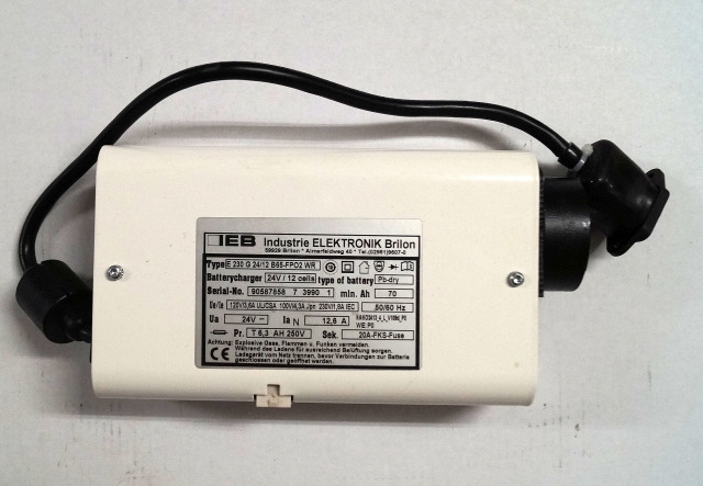 IEB 90587858 | IEB charger EFG 230 G 24/12 B65-FP02 WR 24V12,6A 220V 50/60Hz fro - 电池 适用于 材料装卸设备:图1 IEB 90587858 | IEB charger EFG 230 G 24/12 B65-FP02 WR 24V12,6A 220V 50/60Hz fro - 电池 适用于 材料装卸设备:图1