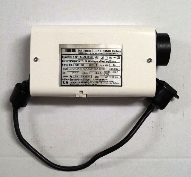 IEB 90587858 | IEB charger EFG 230 G 24/12 B65-FP02 WR 24V12,6A 220V 50/60Hz fro - 电池 适用于 材料装卸设备:图1 IEB 90587858 | IEB charger EFG 230 G 24/12 B65-FP02 WR 24V12,6A 220V 50/60Hz fro - 电池 适用于 材料装卸设备:图1