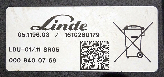 Linde 0009400769 | Display LDU-01/11 SR04 1610260179 from Linde R14HD-01 year 2 - 仪表板 适用于 材料装卸设备:图3 Linde 0009400769 | Display LDU-01/11 SR04 1610260179 from Linde R14HD-01 year 2 - 仪表板 适用于 材料装卸设备:图3
