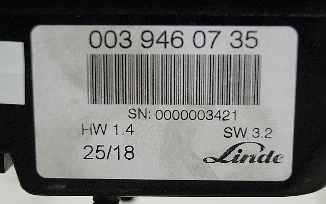 Linde 0039460735 | Display SW3.2 HW 1,4 sn. 0000003421 - 仪表板 适用于 材料装卸设备:图2 Linde 0039460735 | Display SW3.2 HW 1,4 sn. 0000003421 - 仪表板 适用于 材料装卸设备:图2