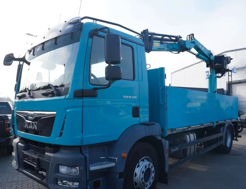 MAN TGS 18.290 | Żuraw Hyva HB 150 | Euro 6 | Automat | 1. właściciel | 4X2 | Przebieg 160 124 ! - 栏板式/ 平板卡车, 起重车:图1 MAN TGS 18.290 | Żuraw Hyva HB 150 | Euro 6 | Automat | 1. właściciel | 4X2 | Przebieg 160 124 ! - 栏板式/ 平板卡车, 起重车:图1
