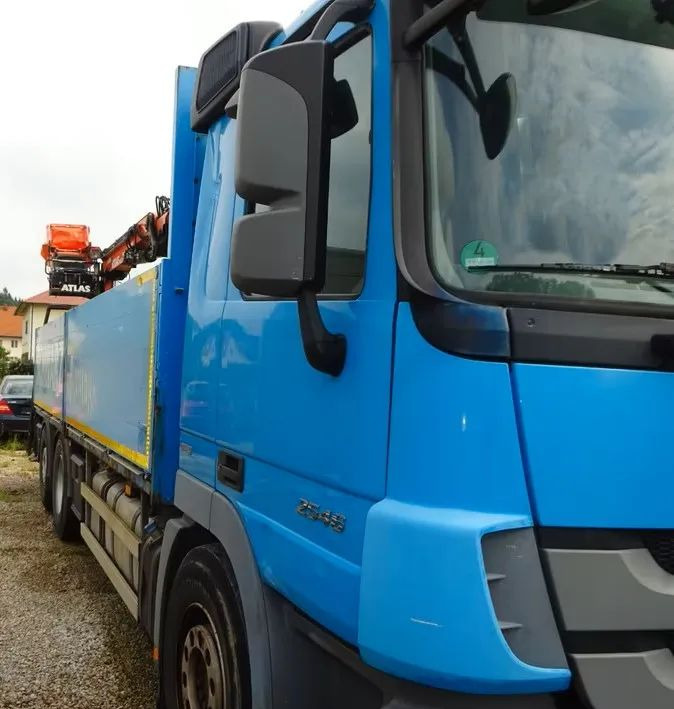 Mercedes-Benz Actros 2546/6x2/455KM/ zabudowana platforma ładunkowa / Kran Atlas 165.2 – żuraw hydrauliczny Atlas z chwytakiem do podnoszenia i przenoszenia ładunków / sterowana oś podnoszona / Euro - 栏板式/ 平板卡车, 起重车:图2 Mercedes-Benz Actros 2546/6x2/455KM/ zabudowana platforma ładunkowa / Kran Atlas 165.2 – żuraw hydrauliczny Atlas z chwytakiem do podnoszenia i przenoszenia ładunków / sterowana oś podnoszona / Euro - 栏板式/ 平板卡车, 起重车:图2