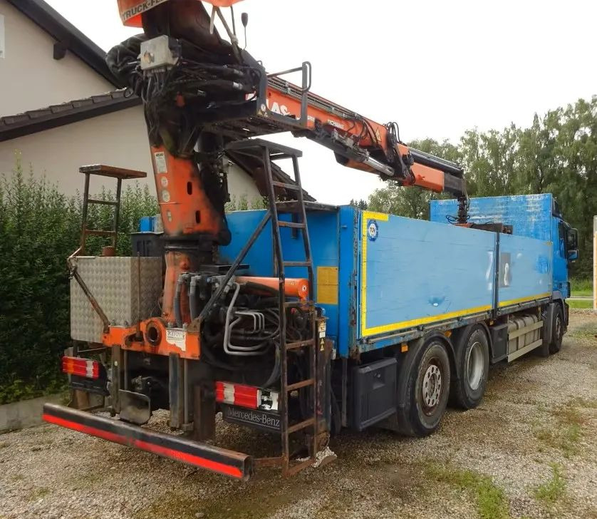 Mercedes-Benz Actros 2546/6x2/455KM/ zabudowana platforma ładunkowa / Kran Atlas 165.2 – żuraw hydrauliczny Atlas z chwytakiem do podnoszenia i przenoszenia ładunków / sterowana oś podnoszona / Euro - 栏板式/ 平板卡车, 起重车:图3 Mercedes-Benz Actros 2546/6x2/455KM/ zabudowana platforma ładunkowa / Kran Atlas 165.2 – żuraw hydrauliczny Atlas z chwytakiem do podnoszenia i przenoszenia ładunków / sterowana oś podnoszona / Euro - 栏板式/ 平板卡车, 起重车:图3