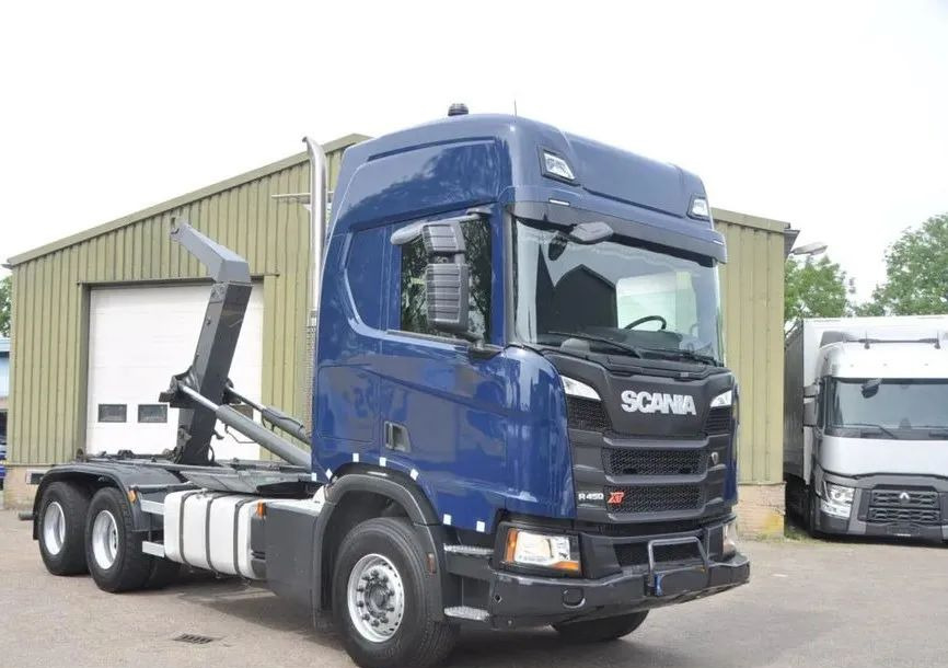 Scania R450 XT / 6X4/ RETARDER/EURO 6/OŚ PODNOSZONA Z NAPĘDEM/ - 吊钩升降车:图4 Scania R450 XT / 6X4/ RETARDER/EURO 6/OŚ PODNOSZONA Z NAPĘDEM/ - 吊钩升降车:图4