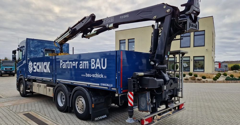 Scania Scania/ R 500/ 6x2 /Fassi F 215 AS - 栏板式/ 平板卡车, 起重车:图4 Scania Scania/ R 500/ 6x2 /Fassi F 215 AS - 栏板式/ 平板卡车, 起重车:图4
