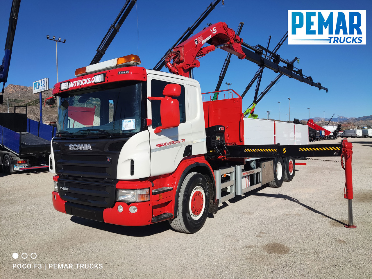 SCANIA P 400 6X2 GRUA CAJA FIJA - 起重车:图1 SCANIA P 400 6X2 GRUA CAJA FIJA - 起重车:图1