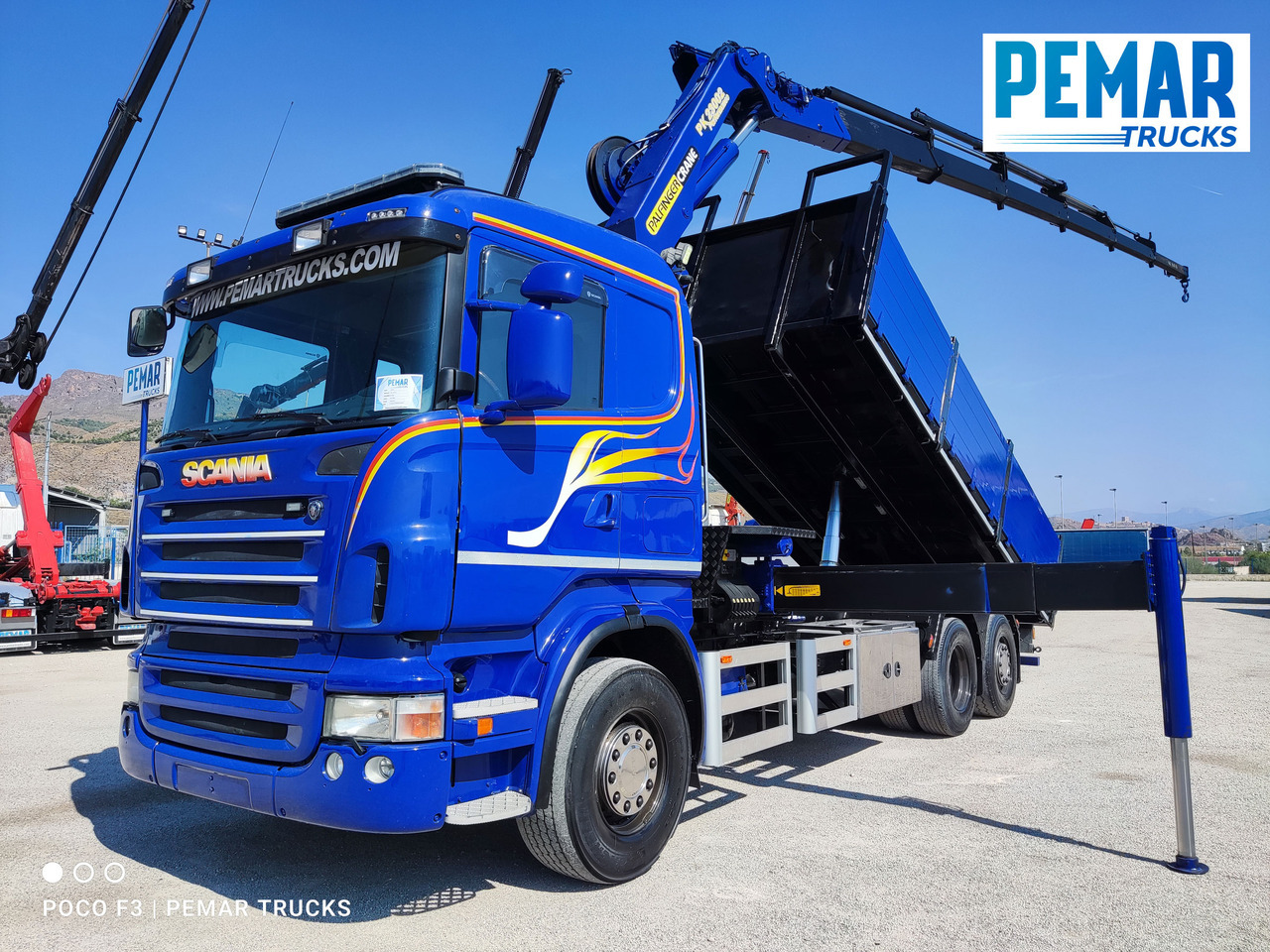SCANIA R 420 6X2 GRUA PALFINGER PK 23002 BASCULANTE - 翻斗车, 起重车:图1 SCANIA R 420 6X2 GRUA PALFINGER PK 23002 BASCULANTE - 翻斗车, 起重车:图1
