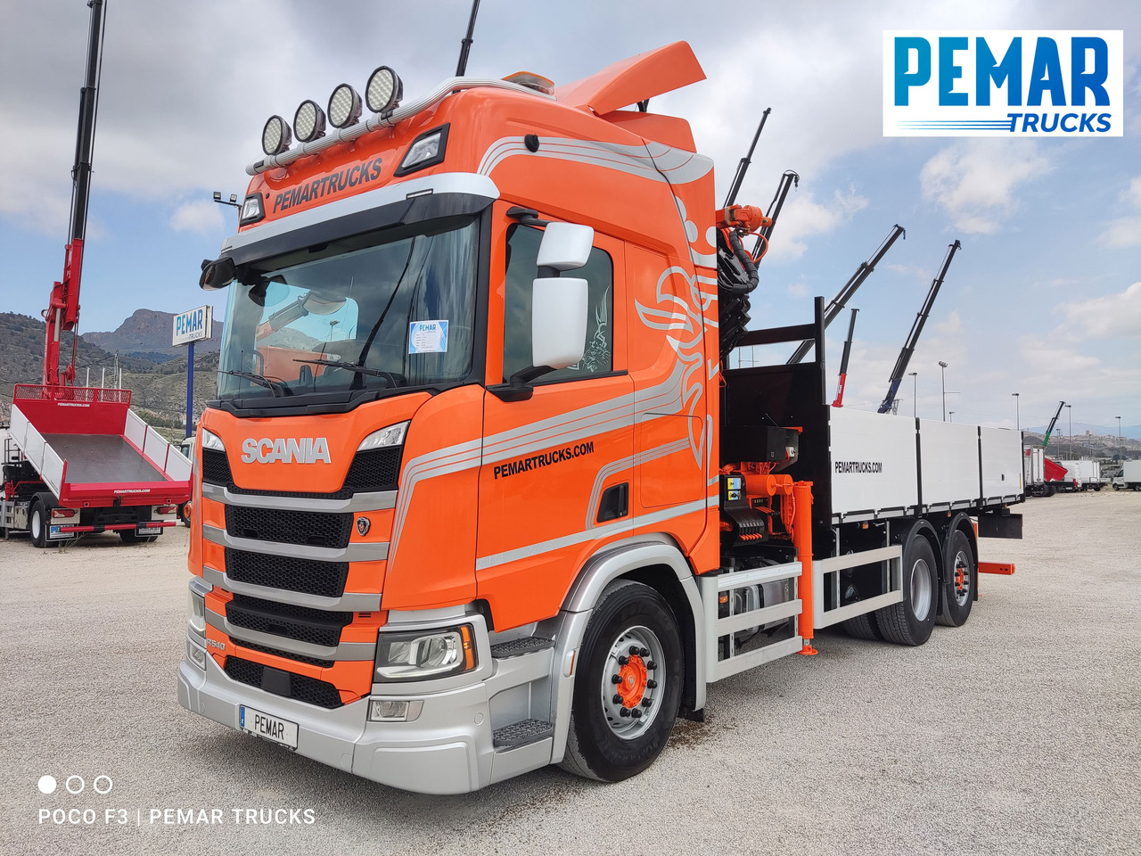 SCANIA R 540 6X2 GRUA CAJA FIJA - 栏板式/ 平板卡车, 起重车:图2 SCANIA R 540 6X2 GRUA CAJA FIJA - 栏板式/ 平板卡车, 起重车:图2