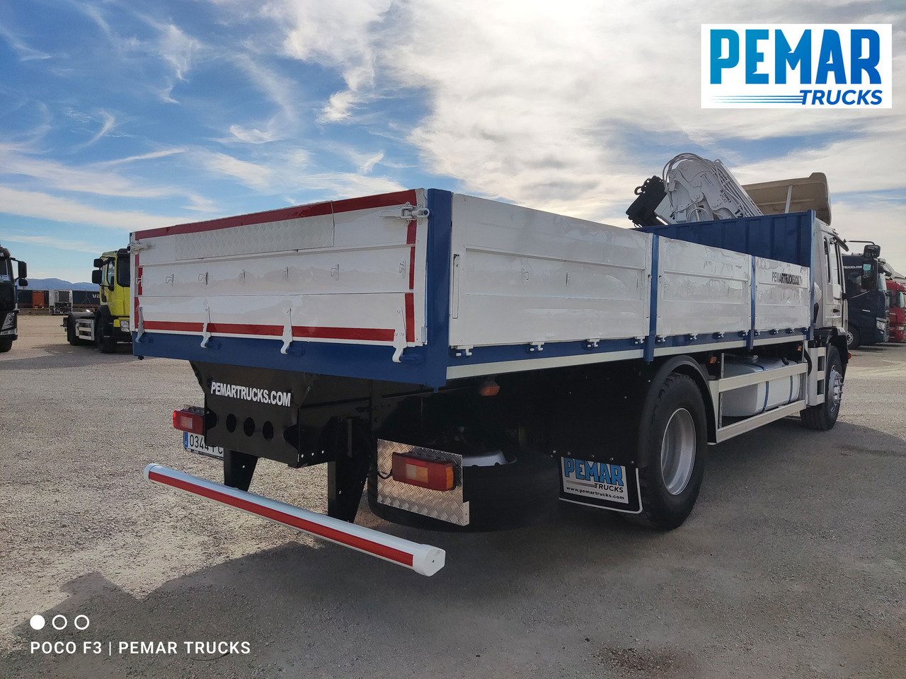 栏板式/ 平板卡车, 起重车 VOLVO FL 250 GRUA CAJA FIJA：图6