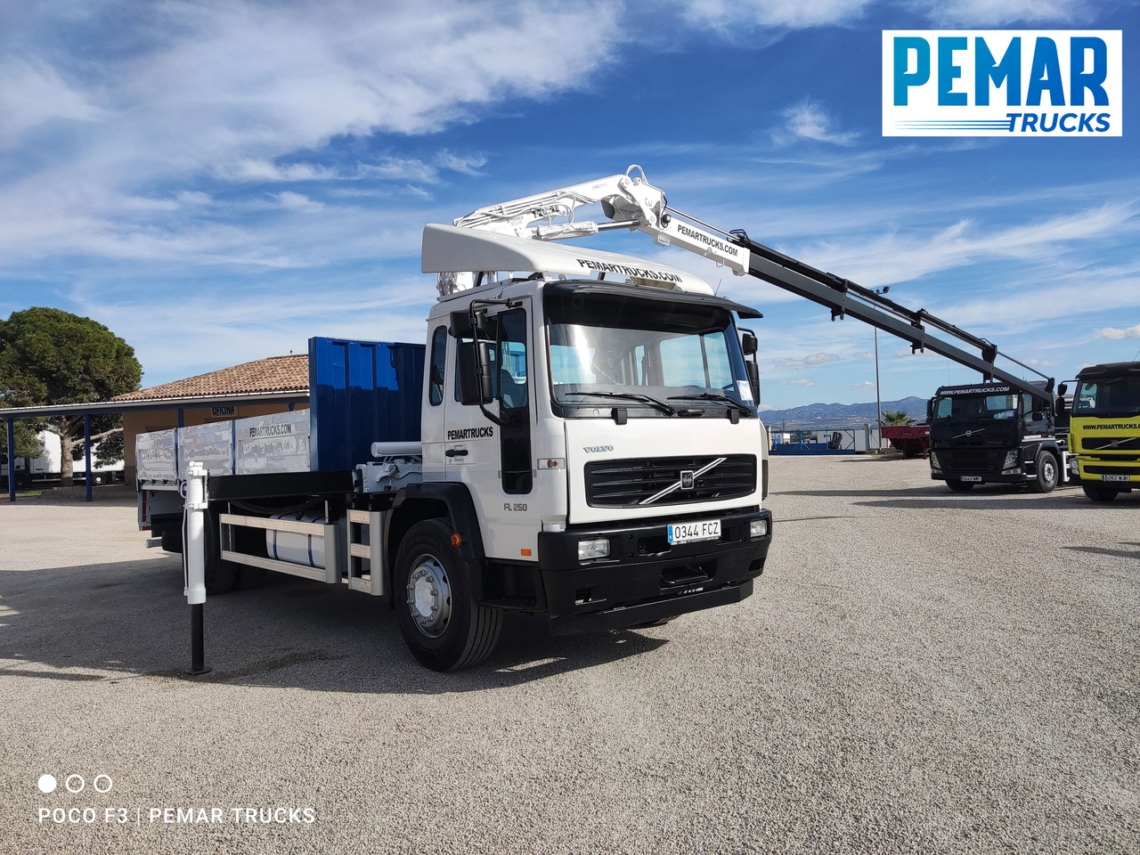 栏板式/ 平板卡车, 起重车 VOLVO FL 250 GRUA CAJA FIJA：图21