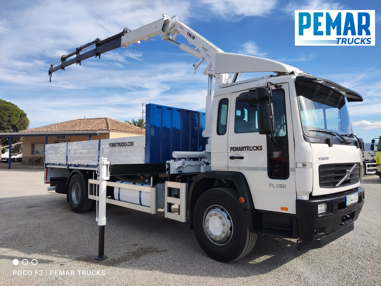 栏板式/ 平板卡车, 起重车 VOLVO FL 250 GRUA CAJA FIJA：图16