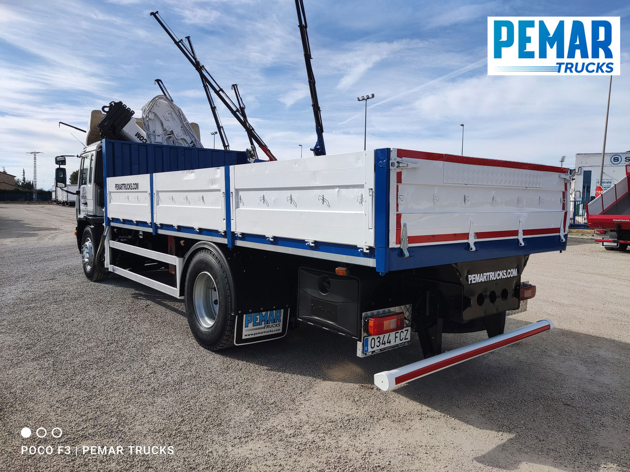 栏板式/ 平板卡车, 起重车 VOLVO FL 250 GRUA CAJA FIJA：图8