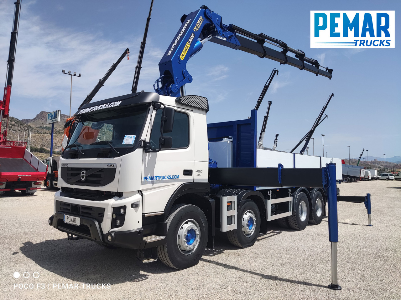 VOLVO FMX 460 8X4 GRUA CAJA FIJA ABIERTA - 栏板式/ 平板卡车:图1 VOLVO FMX 460 8X4 GRUA CAJA FIJA ABIERTA - 栏板式/ 平板卡车:图1