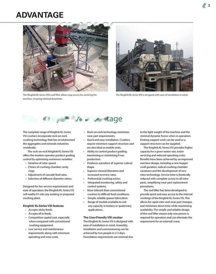 Kinglink VSI Crusher KL8 for making sand and aggregate shaping - 反击式破碎机:图5 Kinglink VSI Crusher KL8 for making sand and aggregate shaping - 反击式破碎机:图5
