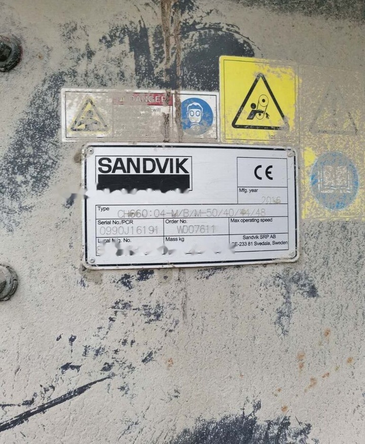 Sandvik CH660 Hydrocone - 圆锥破碎机:图2 Sandvik CH660 Hydrocone - 圆锥破碎机:图2