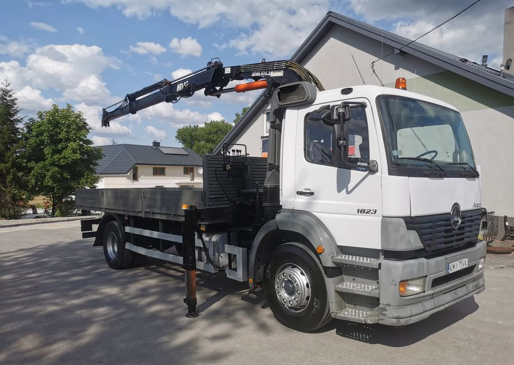 Mercedes-Benz Atego 1823 żuraw HDS Atlas 105.2 koła 315/80R22,5 - 栏板式/ 平板卡车, 起重车:图2 Mercedes-Benz Atego 1823 żuraw HDS Atlas 105.2 koła 315/80R22,5 - 栏板式/ 平板卡车, 起重车:图2
